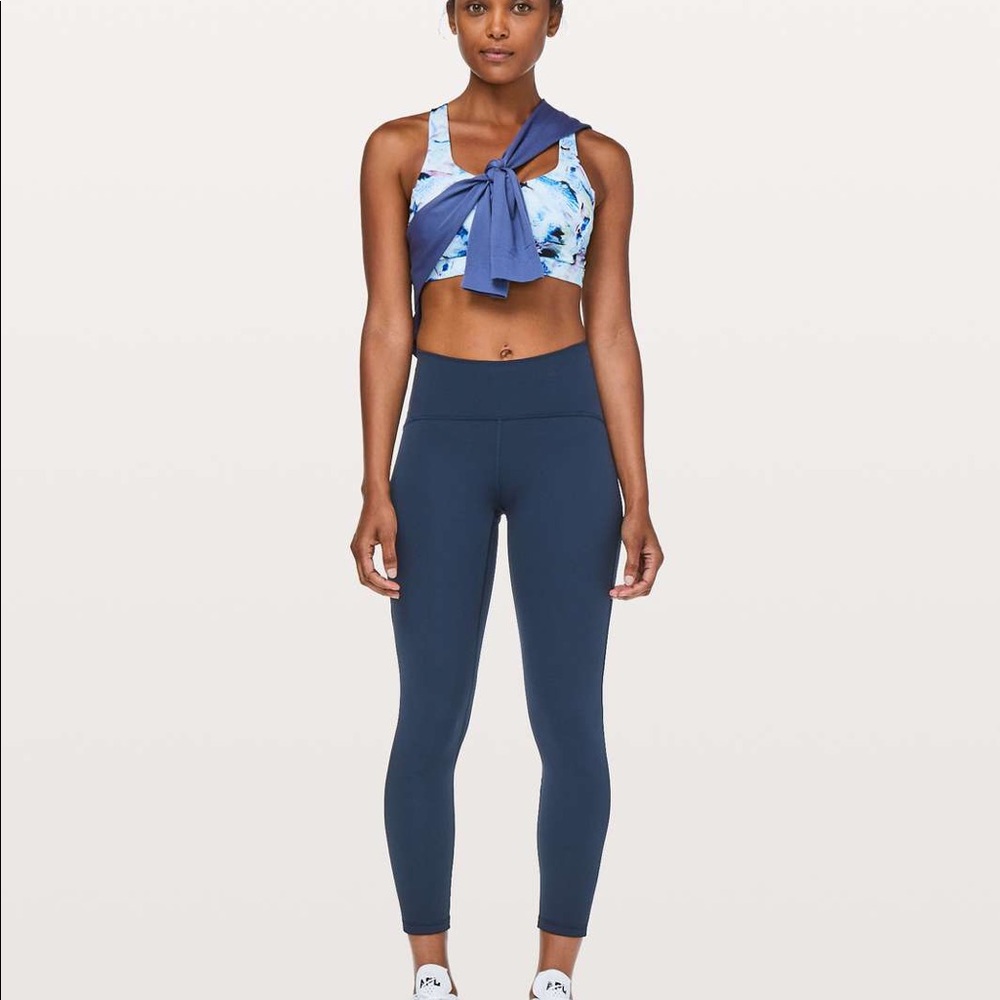 Navy Lululemon Train Times Pant 7/8 25"